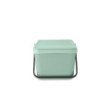 Sort & Go Jade Green Waste Bin for Segregation 20L
