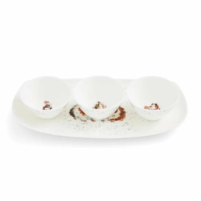Zestaw Wrendale Designs Miseczki na Tacy 3+1 9cm - 1