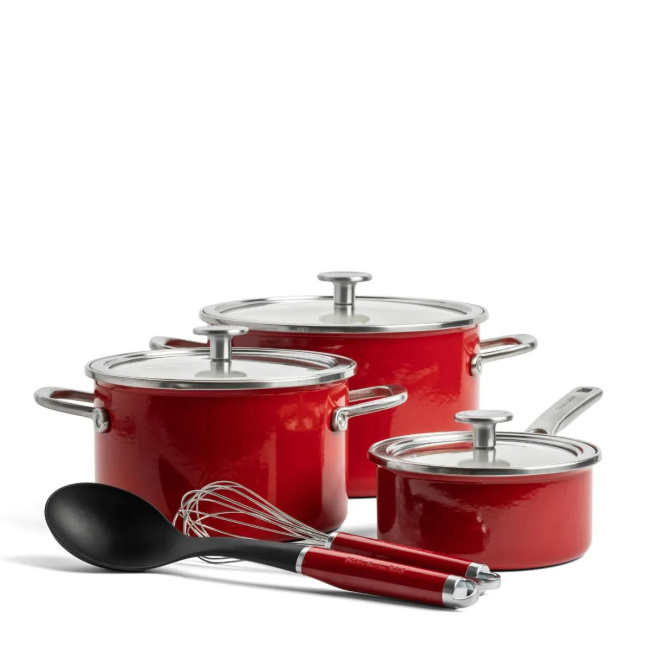 Zestaw garnków Steel Core Enamel 8 elementów