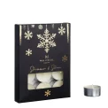 Sparkling Snowflakes Set of 12 Tealight Candles - 1