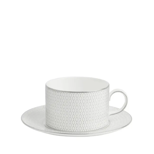 Filiżanka ze spodkiem Gio Platinum 180ml uniwersalna