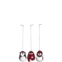 Zawieszka choinkowa Pingwin 6cm (1 sztuka - mix) - 1