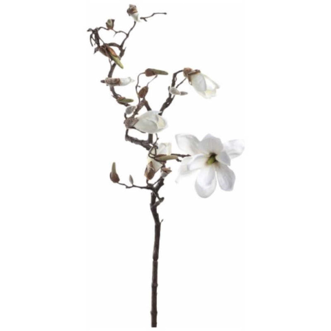 Gałązka magnolia 140cm biała