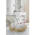 Advent Candle Holder Porus 42cm - Aluminium Gold - 4