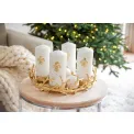 Advent Candle Holder Porus 42cm - Aluminium Gold - 7