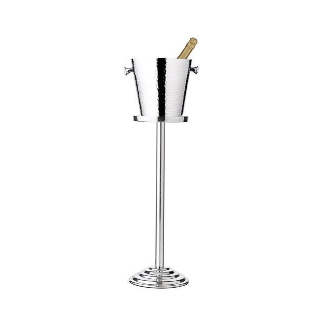 Cooler Capri do szampana na stojaku 85x23cm hammered