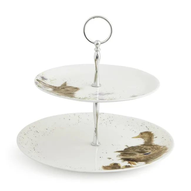 Wrendale Designs 2-tier Cake Stand 27 + 20cm - 1