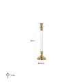 Branda Gold Candle Holder 37x10.5cm - 2
