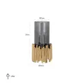 Lantern Lennox 27x14cm gold - 2