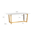 Table Dynasty Gold 200x100x76cm for dining room - 2