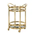 Table on Wheels Hendricks 74.5x55x45cm gold - 1
