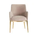 Krzesło Breeze Velvet Khaki metal gold 86x57x65cm - 2