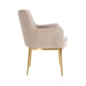 Krzesło Breeze Velvet Khaki metal gold 86x57x65cm - 4