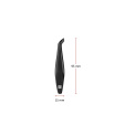 Tweezers Twinox M 10cm for cuticles black steel - 5