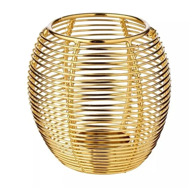 Świecznik Susi Gold 9cm Nikiel