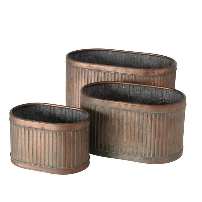 Osłonka Gibson 37x24x24cm rusty brown outdoor (1 sztuka)