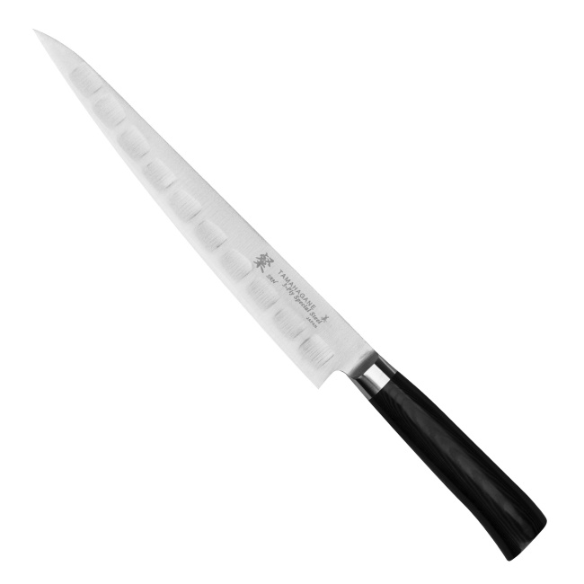 Nóż SAN Black 24cm Sujihiki żłobiony