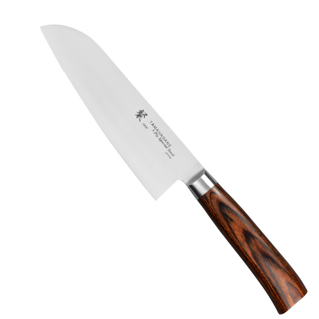Nóż SAN Brown 17,5cm Santoku