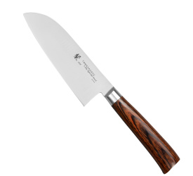 Nóż SAN Brown 12cm Santoku