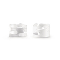 Set of two napkin rings Barkrings White - 1