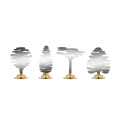 Set of four place card holders Barkplace Silver - 1