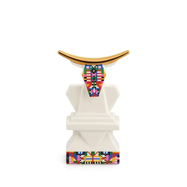 Figurka Wół z porcelany - 1