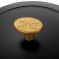 Bellamonte Cast Iron Pot 2.6l 20cm Black Round - 9