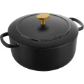 Bellamonte Cast Iron Pot 2.6l 20cm Black Round