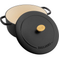 Bellamonte Cast Iron Pot 2.6l 20cm Black Round - 12