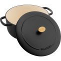 Bellamonte Cast Iron Pot 4l 24cm Black Round - 6