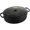 Bellamonte Cast Iron Roasting Pan 4.5l Black Oval