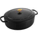Bellamonte Cast Iron Roasting Pan 5.5l Black Oval