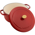 Bellamonte Cast Iron Pot 3l 22cm Red Round - 9