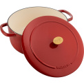 Bellamonte Cast Iron Pot 7l 28cm Red Round - 9
