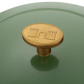 Bellamonte Cast Iron Pot 2.6l 20cm Green Round - 10