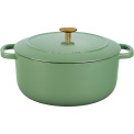 Bellamonte Cast Iron Pot 7l 28cm Green Round - 6