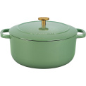 Bellamonte Cast Iron Pot 4l 24cm Green Round - 6