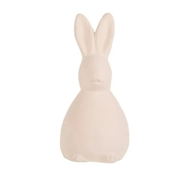 Figurka zając 16x7cm beige - 1
