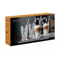 Komplet 4 szklanek Noblesse do latte + słomki - 2