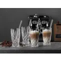Komplet 4 szklanek Noblesse do latte + słomki - 4