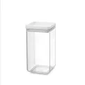 Pojemnik kwadratowy do przechowywania 1,6l white - 1