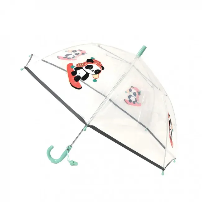 Children's Transparent Umbrella with Panda Whistle