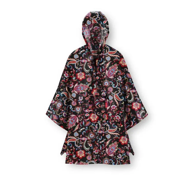 Peleryna Mini Maxi poncho paisley black - 1
