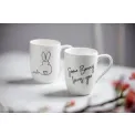 Komplet 2 kubków Statement 340ml Some Bunny loves you - 6