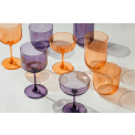 White Wine Glass Like Glass Apricot 270ml - 5
