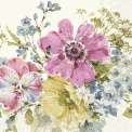Napkins 33x33cm Garden Flowers (Set of 20) - 1
