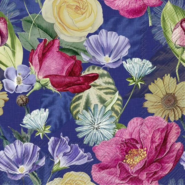 Napkins 33x33cm Chandra Blue (Set of 20)