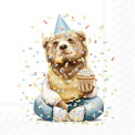 Napkins 33x33cm Happy Teddy (Set of 20) - 1
