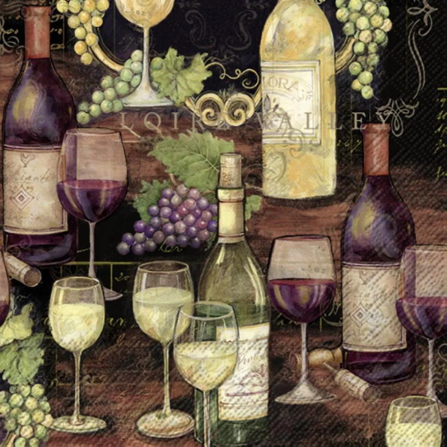 Napkins 25x25cm Regal Wine (Set of 20)