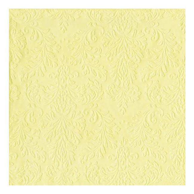 Napkins 33x33cm Cameo Uni Light Yellow (Set of 16)